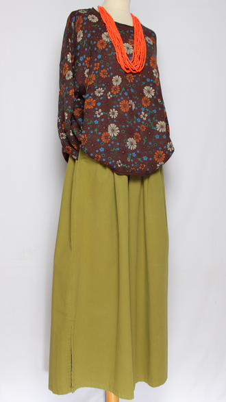 ДЖЕМПЕР ХЛОПОК "ПОЛЯНКА РОМАШКИ" шоколад до р.54