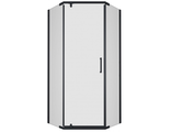 Душевая ширма Дека Блэк 900*900*1900мм, распашная дверь,пятиугольник