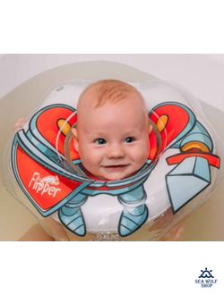 Круг Roxy-kids надувной на Шею для плавания Flipper 0+