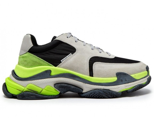 Neon triple s balenciaga cheap