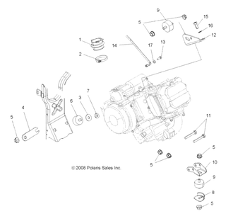 Подушка Двигателя Polaris (3022071, 3021936, 3110044, 3023593)