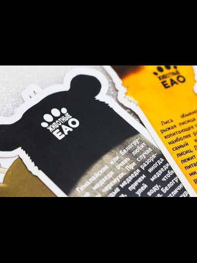 Набор сувенирных книжных закладок «Животные Еврейской автономной области»