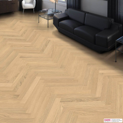 Инженерная доска Haro Дуб Ивизибл 536371 в интерьере гостиной