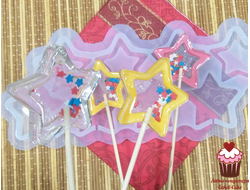Форма для леденцов-погремушек Звездочки