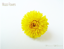 Кольцо "Одуванчик люкс". Цветы из полимерной глины.