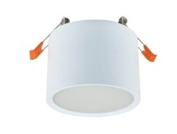 Ecola GX53SP 5375 св-к встраиваемый СПОТ без обода Белый матовый 82x60 SR535WECB
