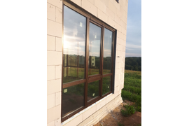 большие окна 3 метра на 2, 8 м с панораманым видом