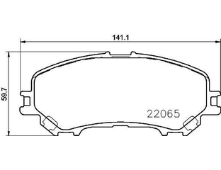 Колодки передние (ICER) для Ниссан Кашкай J11