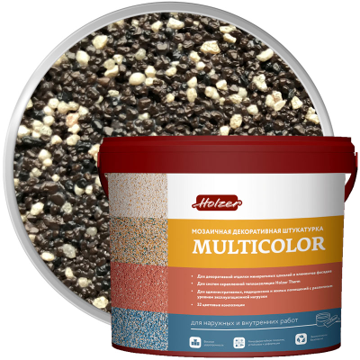 Штукатурка мозаичная акриловая HOLZER MULTICOLOR F-13 25 кг
