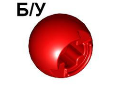 ! Б/У - Technic Ball Joint with Through Axle Hole, Red (53585 / 4543094 / 4615070) - Б/У