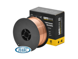 Проволока омеднен. БАРСВЕЛД ER-70S-6 ф 0,8 мм (кассета 1 кг, аналог СВ-08ГС), НАКС