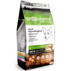Корм Probalance Hypoallergenic для собак с аллергией, курица 3 кг
