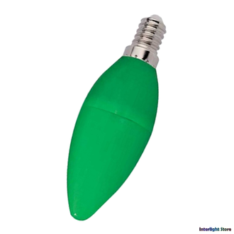 Ecola LED Color B37 6w Green E14