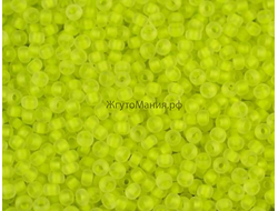 БИСЕР PRECIOSA 10/0 - 50г - 08786 матовый ПРОЗРАЧНЫЙ С ЖЁЛТОЙ ЛИНИЕЙ ВНУТРИ (НЕОНОВЫЙ)