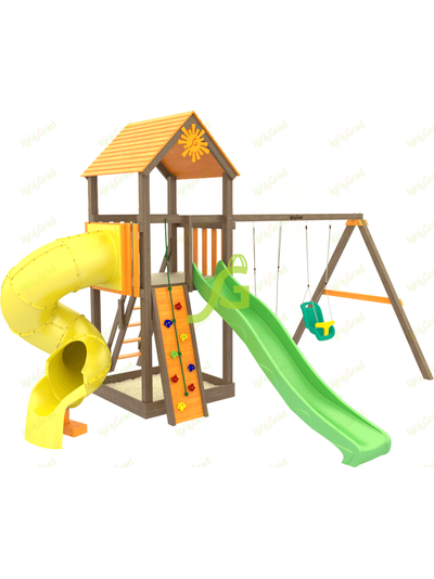 Детская площадка IgraGrad Панда Фани с винтовой трубой