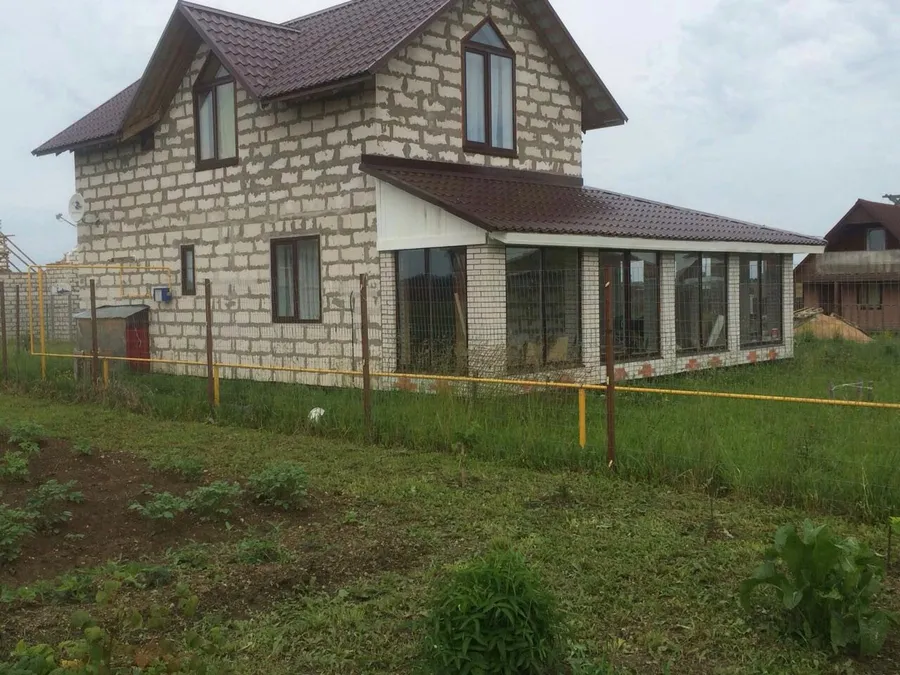 надземный газопровод по участку