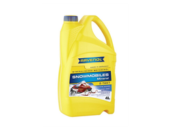 Масло моторное RAVENOL Snowmobiles Mineral 2-Takt для 2-х такт. снегоходов (Минеральное) - 4  л. (4014835729599)