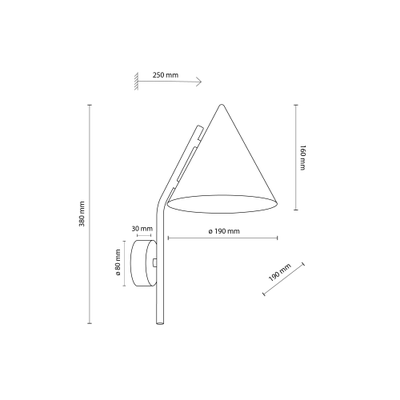 Светильник настенный TK Lighting 11087 CONO BRICK