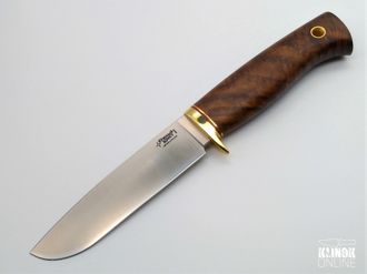 Нож для охотника Чинук сталь N690 рукоять орех