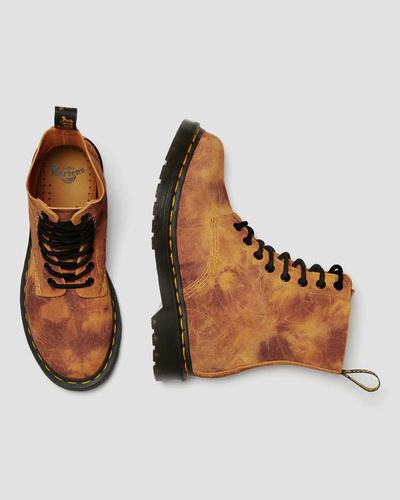 Ботинки Dr Martens 1460 Pascal Tie Dye Orange