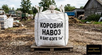коровий навоз перегной в биг-бэге