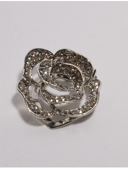 Зажим для шарфа "Роза"