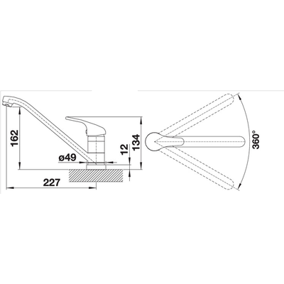 Смеситель Blanco DARAS-F