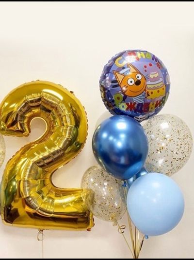 Сет "Коржик" (7 шариков + 1 цифра)