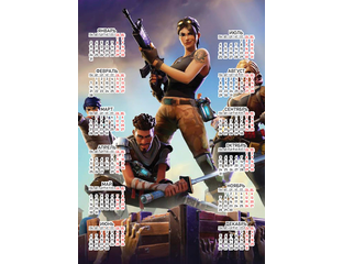 Купить календарь настенный Fortnite, Фортнайт №7 в интернет магазине ...