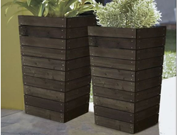 Уличные деревянные ящики для растений