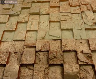 dekorativnyj-kamen-kamastone-shahmaty-3d-mozaika-4532-olivkovo-zelenyj-s-bronzoj
