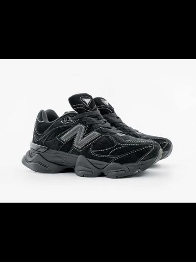 New Balance 9060  White Stitching Triple Black