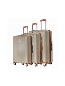 Комплект из 3х чемоданов Somsonya Lite Полипропелен S,M,L Бежевый