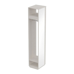 Вешалка с зеркалом Элана бодега белая