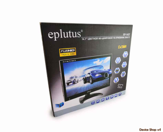 Беспроводной телевизор HD eplutus EP-143 14" с цифровым тюнером TV+ПОДАРОК