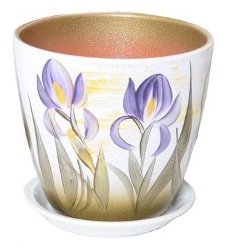 Горшок для цветов из керамики "Кипрей" 12 см (1 л)