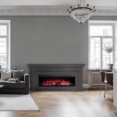 Линейный камин Ontario GR с очагом Joker 52