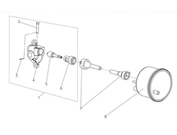 Привод спидометра для коробки реверса