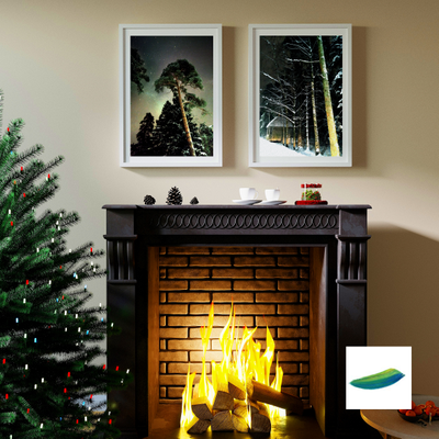 Постеры «Сосна»  и «Зимняя сказка» из коллекции  «Зимушка-зима».