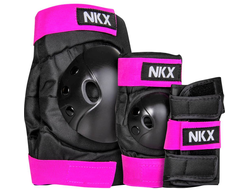 Купить комплект защиты NKX Kids 3-pack Pro (Black/Pink) в Иркутске