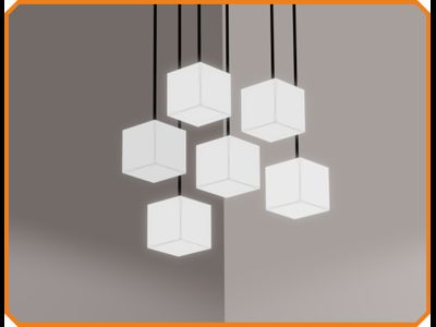 Светильник дизайнерский кубы