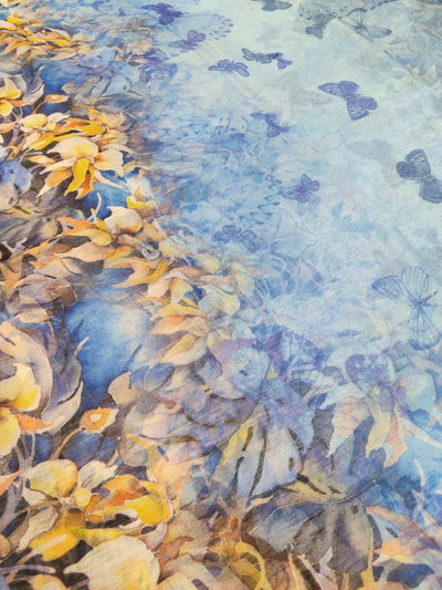 Павловопосадский палантин 10224-13