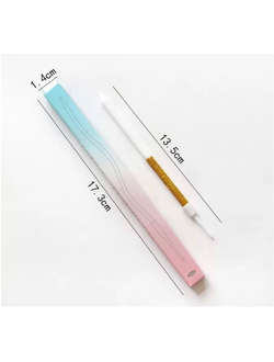 Свеча для торта 13,5см (золотые блестки с белым), 1 шт