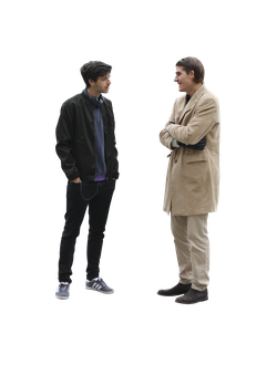 Люди в осенней одежде