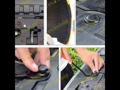 Заклепки автомобильные с набором инструментов для снятия обшивки