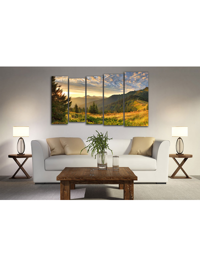 Модульная картина "Солнечные склоны"