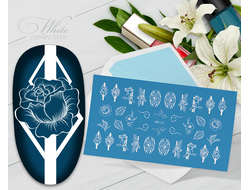 Слайдер с белой геометрией