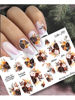 Слайдер-дизайн для ногтей LIKE-210