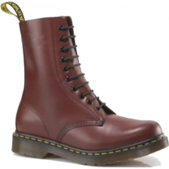 Dr. Martens 1490 CHERRY RED SMOOTH бордовые высокие