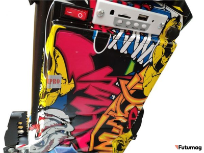Электрический дрифт карт DRIFT CART MINIPRO T01 Pro  Желтый граффити